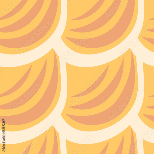 Illustration A seamless pattern on a square background - the scales of a fish, mermaid or dragon. Design element