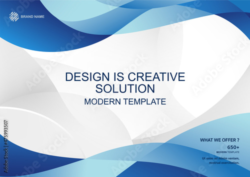 Template vector design for Brochure, Annual Report, Web design Poster, Corporate Presentation, Flyer, layout modern with size horizontal, Easy to use and edit.
