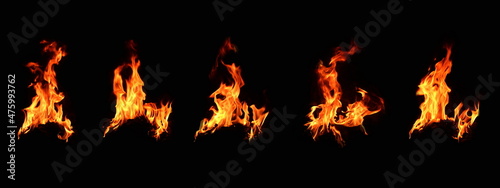 a bonfire of thermal energy on a black background 5 images of different types of electricity