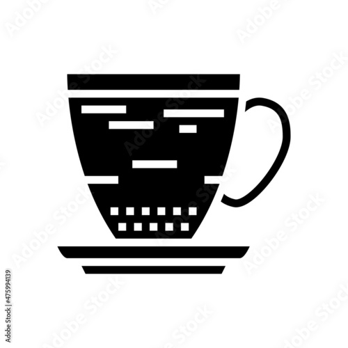 americano coffee glyph icon vector. americano coffee sign. isolated contour symbol black illustration