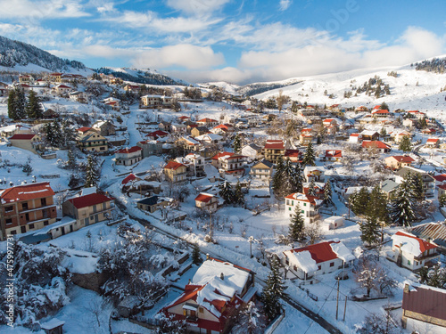 Samarina Village in Grevena, Greece. The highest village in the Balcans.