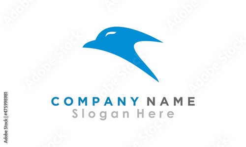 logo design eagle head express