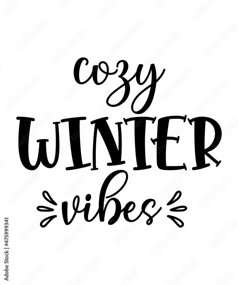 Winter Svg Bundle, Hello Winter Svg, Homebody Svg, Sweater Weather Svg ...