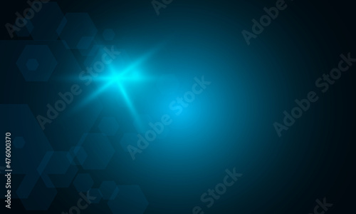Abstract technology background Hitech communication concept. Dark blue background.