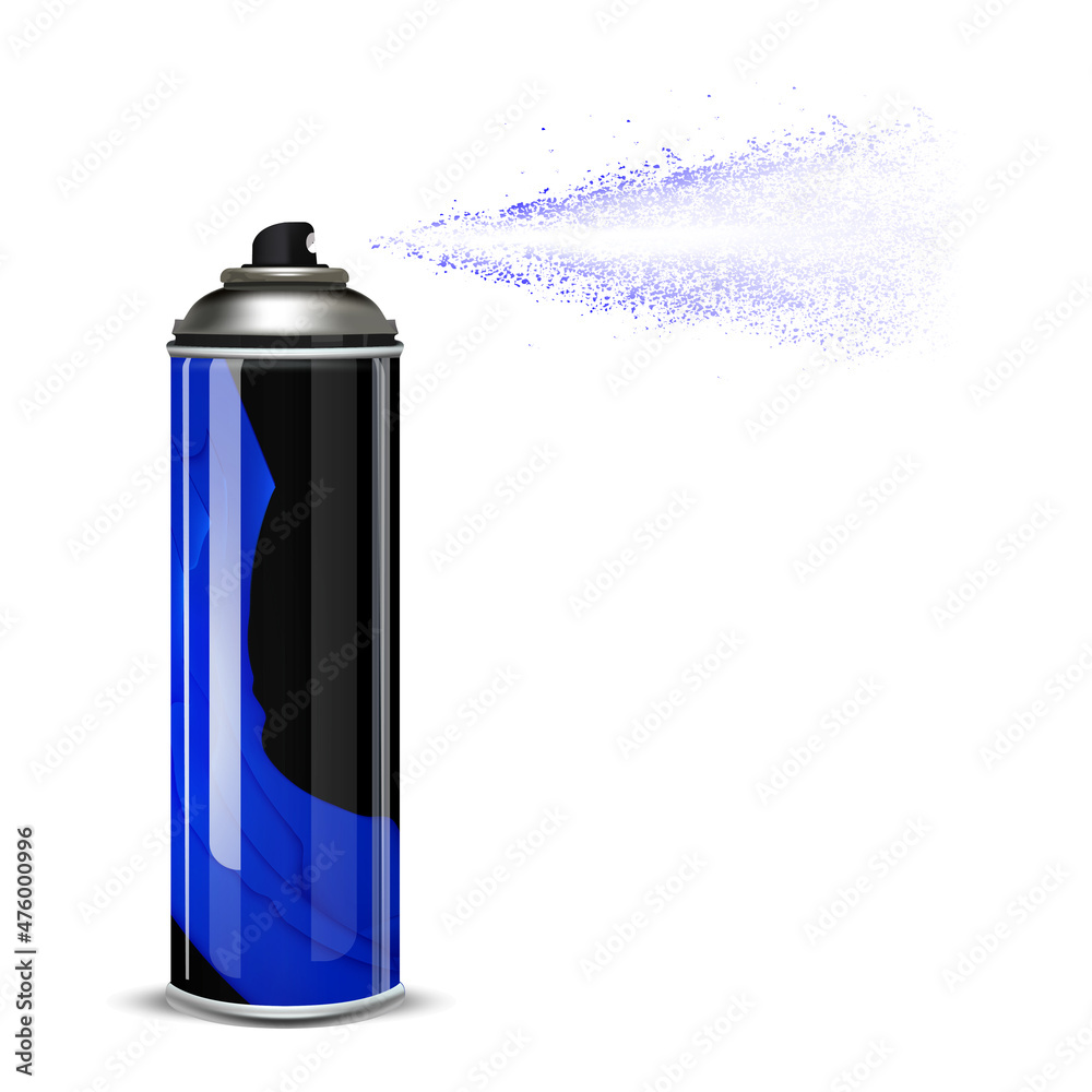 Fototapeta premium Spray can isolated on white background