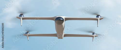 Fotografia Unmanned aerial quadcopter close up