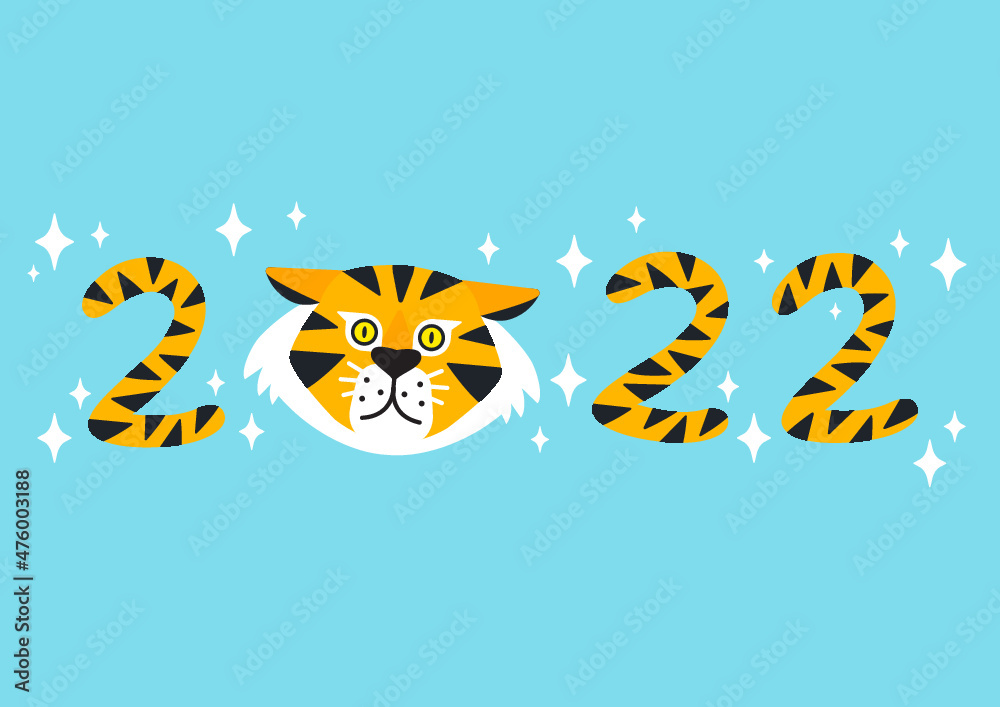 Fototapeta premium Year of The Tiger 2022
