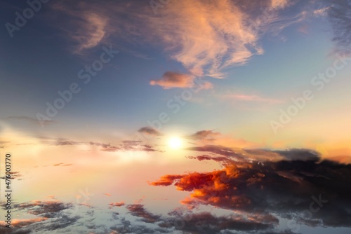 Clouds or sunrise morning, background sky sunset