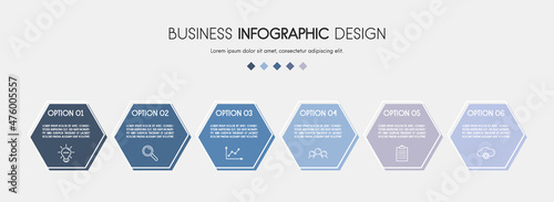 Business infographic design. Timeline with icons. Vector