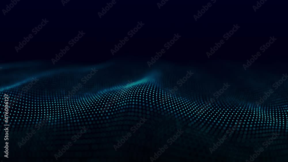 Dynamic sound wave. Blue energy flow concept. Cyberspace background. 3D rendering. Dynamic sound wave. Blue energy flow concept. Cyberspace background. 3D rendering.