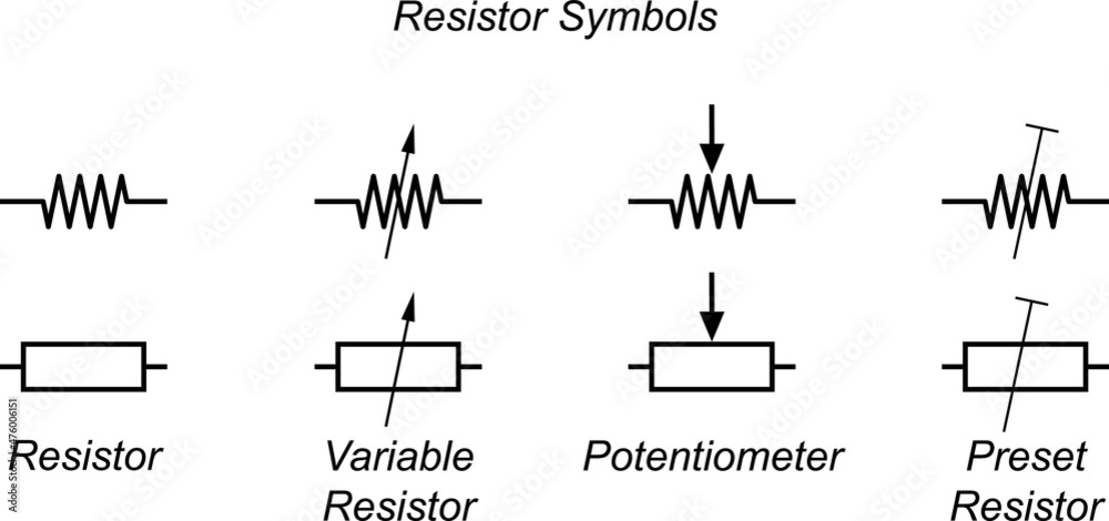 tapped resistor symbol