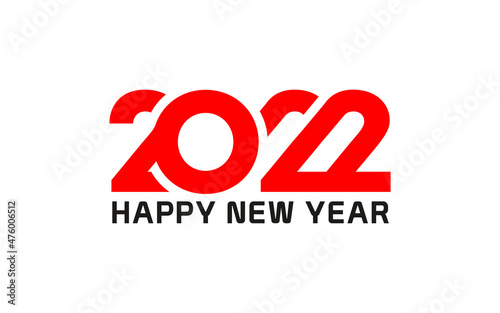  Illustration vector graphic of 2022 Happy New Year logo design template