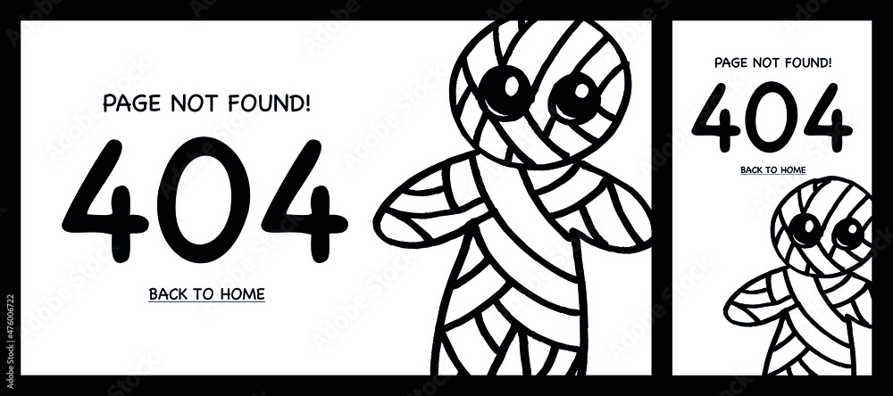 404 error page designed with voodoo baby doll