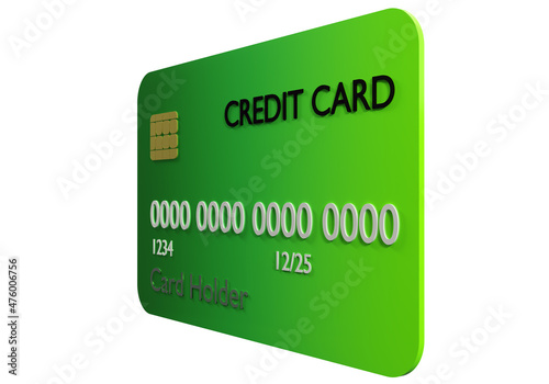 Credit card mock-up. Credit...