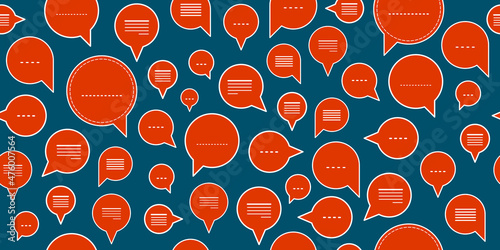 Speech bubbles seamless vec...