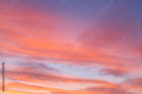 Fototapeta Naklejka Na Ścianę i Meble -  Beautiful colorful clouds on sunrise sky.