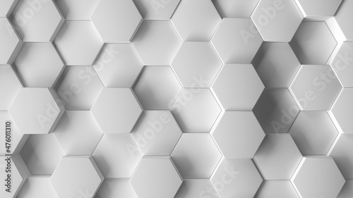 digital art background of hexagons for your presentation or other projects