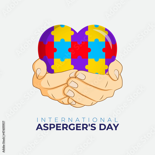 vector illustration for Asperger's day