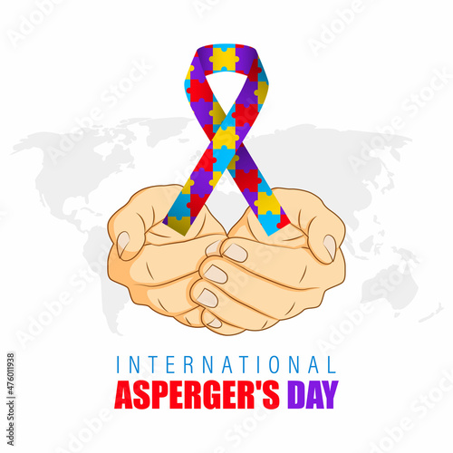 vector illustration for Asperger's day