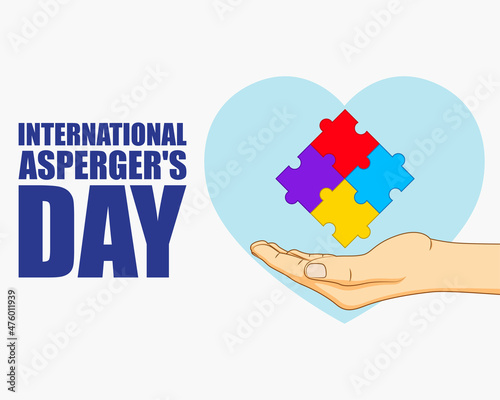 vector illustration for Asperger's day