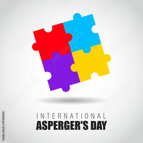 vector illustration for Asperger's day