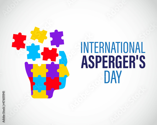 vector illustration for Asperger's day