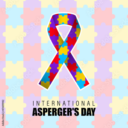 vector illustration for Asperger's day