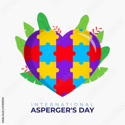 vector illustration for Asperger's day