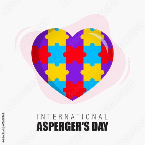 vector illustration for Asperger's day