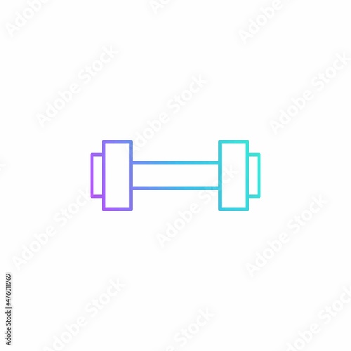 Barbell icon. Dumbbell icon. Vector illustration for graphic design, Web, UI, app.