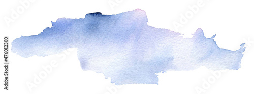 Abstract blue and pink watercolor background. Hand drawn watercolor background. Free watercolor design. 