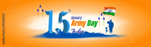 vector illustration for Indian army day