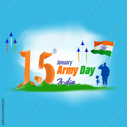 vector illustration for Indian army day