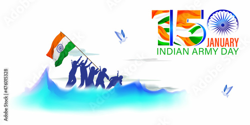 vector illustration for Indian army day