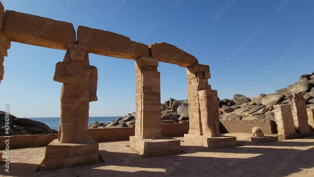 Kalabsha Temple on an island in Nubia next to Lake Nasser, Aswan, Egypt.