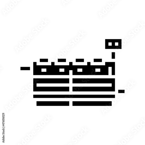 malaxer machines glyph icon vector. malaxer machines sign. isolated contour symbol black illustration