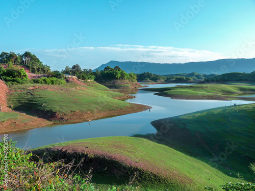 See sight in Laos with fresh air and beautiful mountain