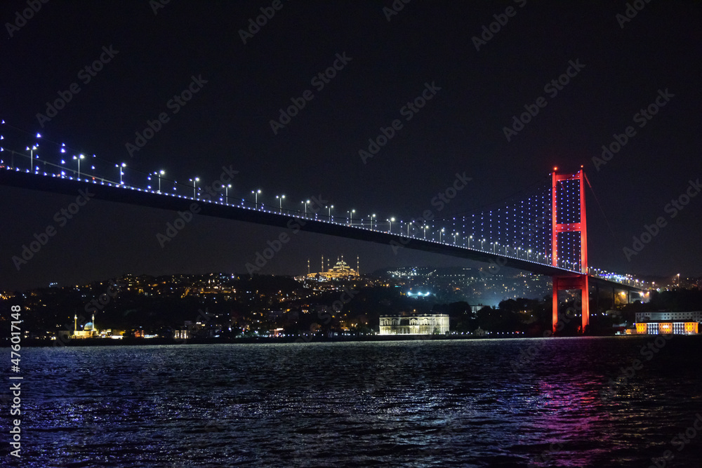 Fototapeta premium city bridge at night