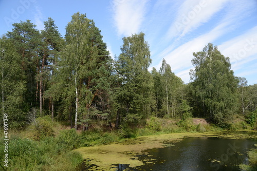The Nerl River in the Yaroslavl region. Russia photo