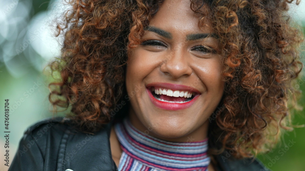 Brazilian woman portrait face close-up smiling Brazilian woman portrait face close-up smiling