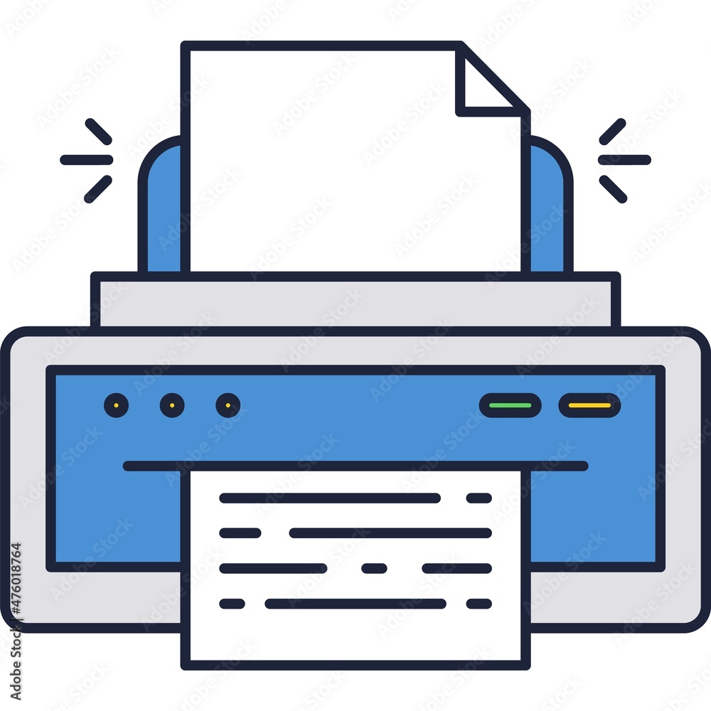 Printer icon vector print pictogram on white Printer icon vector print pictogram on white