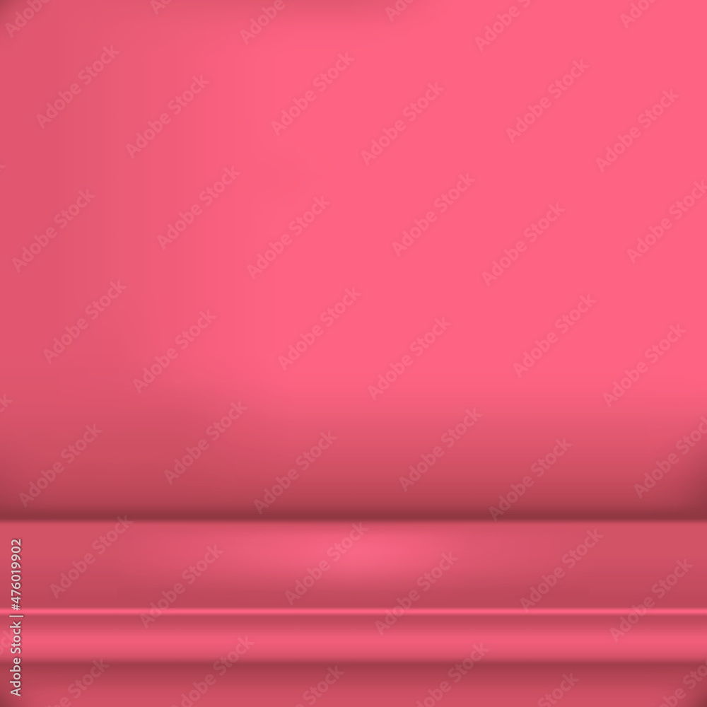 Empty studio room background. Abstract coral background Empty studio room background. Abstract coral background