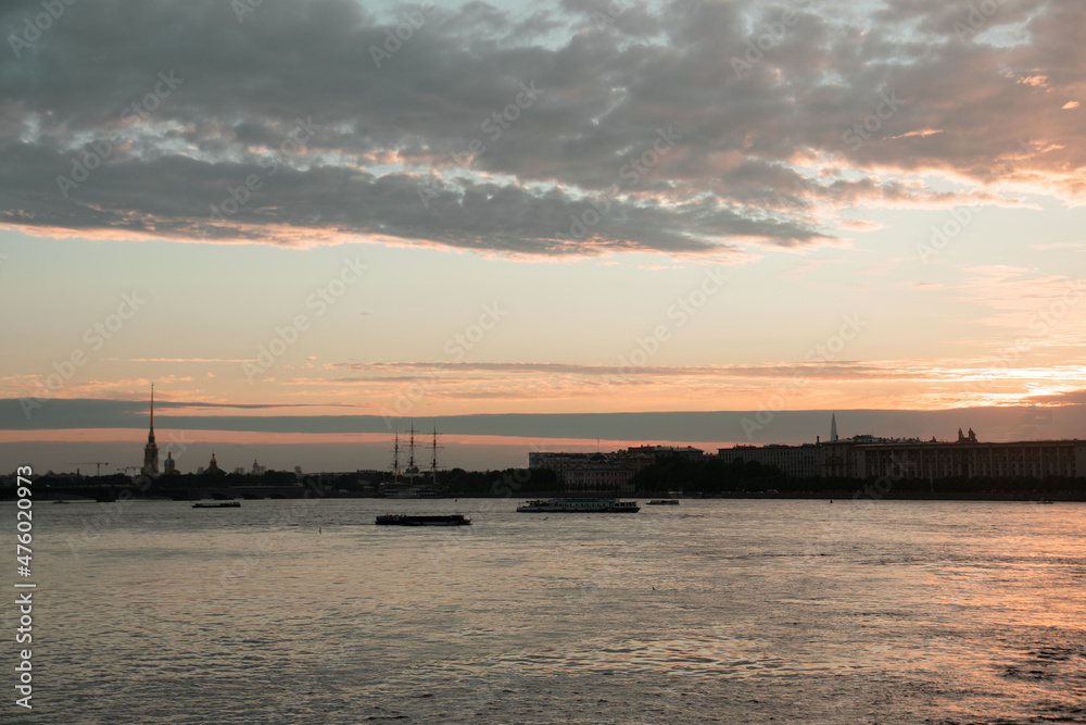 sunset on the river sunset on the river