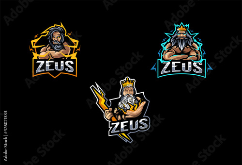 Zeus logo mascot collection design