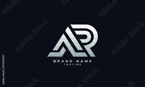 AR, RA, Abstract initial monogram letter alphabet logo design