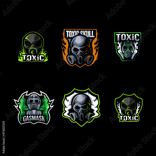 Toxic logo mascot collection design