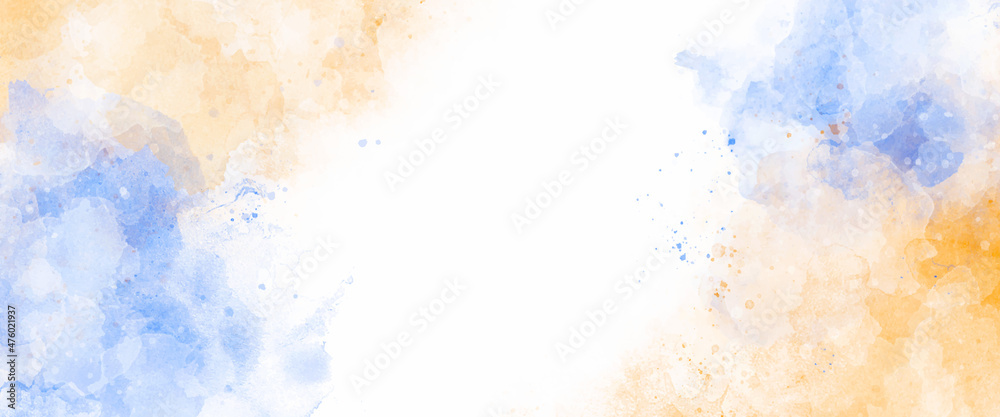 abstract watercolor background for paper textures backgrounds and web banners design, Pastel colorful watercolor banner. Splashes, template for design.	
