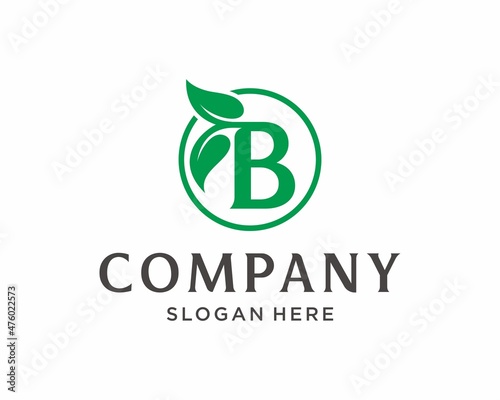 Letter B nature logo