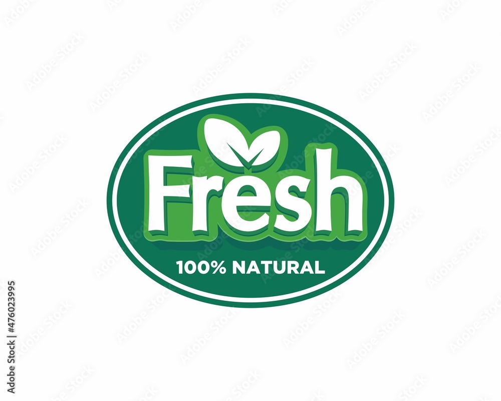 100% fresh natural label sticker badge Vector, 100 percen fresh label stamp 100% fresh natural label sticker badge Vector, 100 percen fresh label stamp