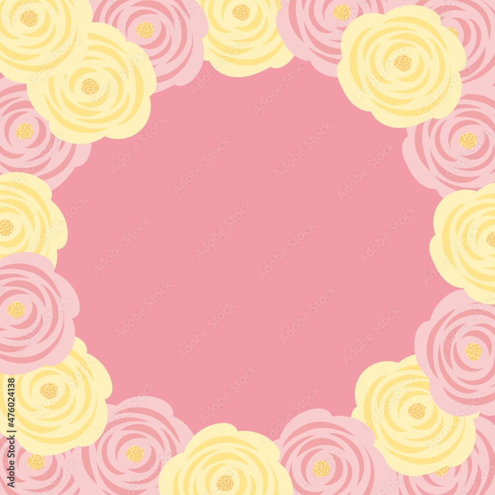 vector background with roses for banners, cards, flyers, social media wallpapers, etc.